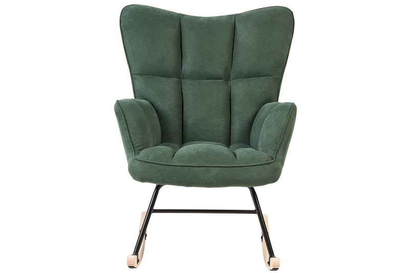 Gungstol Oulu - Grönt, svart, ljust trä - Möbler - Fåtölj & stolar - Fåtölj