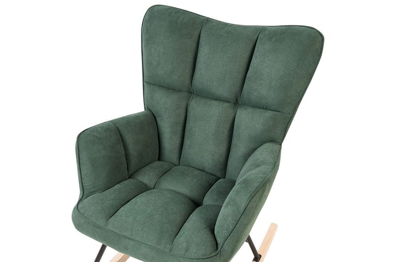 Gungstol Oulu - Grönt, svart, ljust trä - Möbler - Fåtölj & stolar - Fåtölj