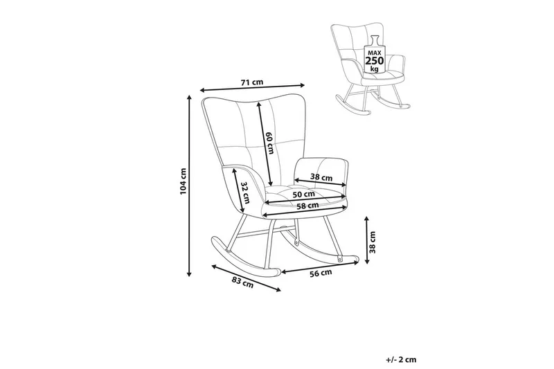 Gungstol Oulu - Grönt, svart, ljust trä - Möbler - Fåtölj & stolar - Fåtölj