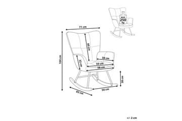 Gungstol Oulu - Grönt, svart, ljust trä - Möbler - Fåtölj & stolar - Fåtölj