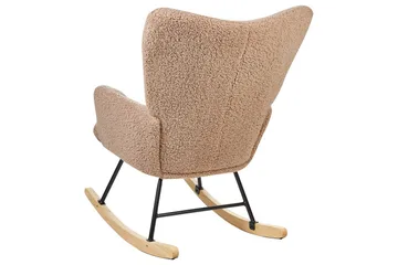 Gungstol Oulu - Sandbeige, svart, ljust trä - Möbler - Fåtölj & stolar - Fåtölj