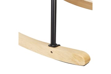 Gungstol Oulu - Sandbeige, svart, ljust trä - Möbler - Fåtölj & stolar - Fåtölj