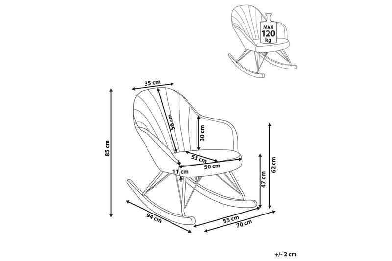 Gungstol Skale - Vit, svart, brun - Möbler - Fåtölj & stolar - Fåtölj