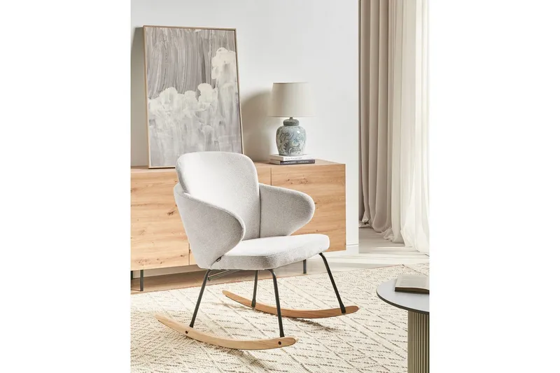 Gungstol Viken - Grönt, ljust trä - Möbler - Fåtölj & stolar - Fåtölj