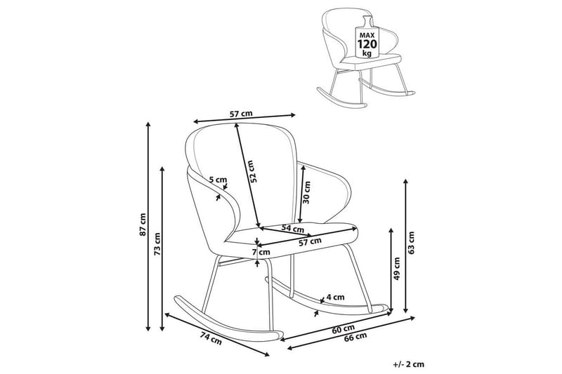 Gungstol Viken - Grönt, ljust trä - Möbler - Fåtölj & stolar - Fåtölj