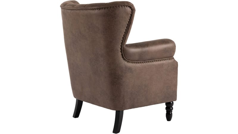 Halvion Fåtölj med armstöd - Brun - Möbler - Fåtölj & stolar - Fåtölj - Öronlappsfåtölj