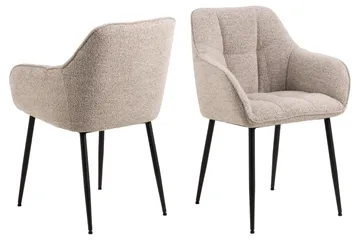 Harford Karmstol - Beige - Möbler - Fåtölj & stolar - Matstol & köksstol