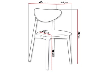 Hilfiger Matstol - Grå/Svart - Möbler - Fåtölj & stolar - Matstol & köksstol