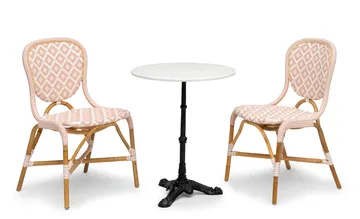 Hillerstorp Holmenäs Cafestol 2-pack - Rosa - Möbler - Fåtölj & stolar - Matstol & köksstol
