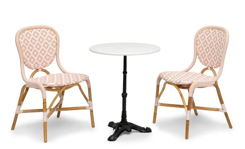 Hillerstorp Holmenäs Cafestol 2-pack - Rosa - Möbler - Fåtölj & stolar - Matstol & köksstol