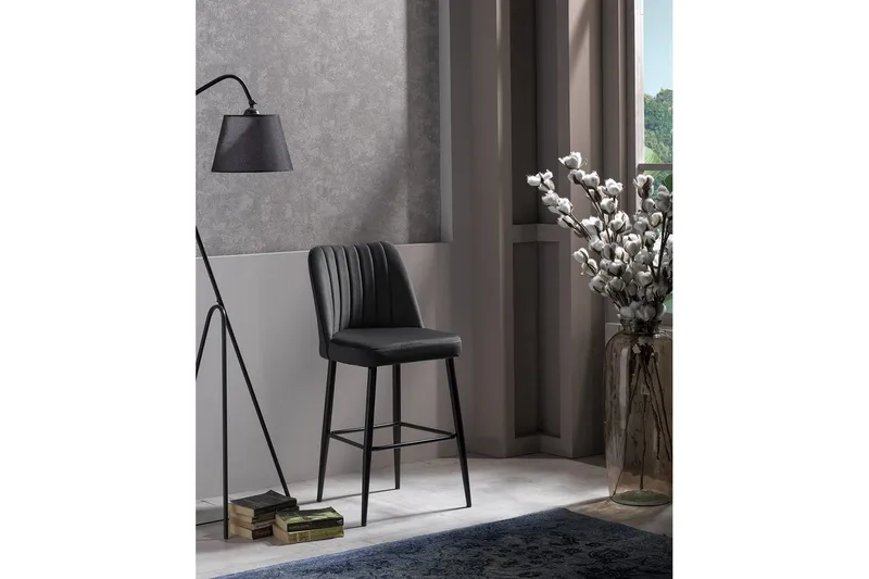 Huddy Bargrupp 49 cm - Antracit/Svart - Möbler - Fåtölj & stolar - Barstol & barpall