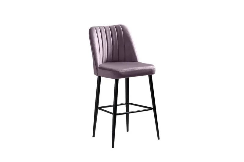 Huddy Bargrupp 49 cm - Lilac/Svart - Möbler - Fåtölj & stolar - Barstol & barpall
