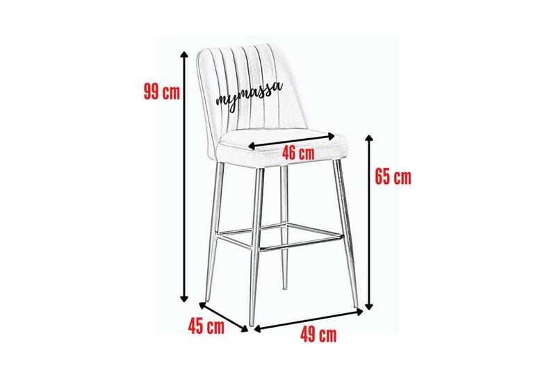 Huddy Bargrupp 49 cm - Möbler - Fåtölj & stolar - Barstol & barpall