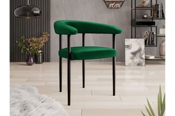 Jacklyn Karmstol - Grön/Svart - Möbler - Fåtölj & stolar - Matstol & köksstol
