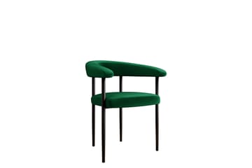 Jacklyn Karmstol - Grön/Svart - Möbler - Fåtölj & stolar - Matstol & köksstol