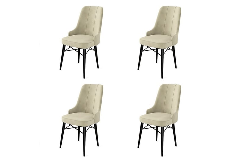 Jandela Matstol - Beige/Svart - Möbler - Fåtölj & stolar - Matstol & köksstol
