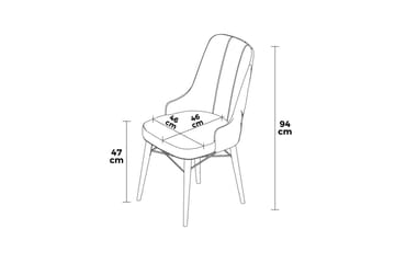 Jandela Matstol - Cremevit/Vit - Möbler - Fåtölj & stolar - Matstol & köksstol