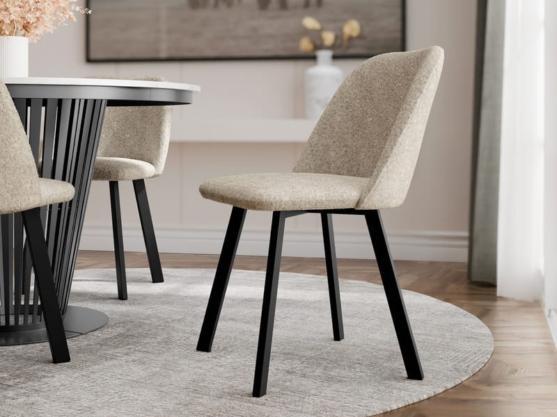 Jarlen Matstol - beige och svart - Möbler - Fåtölj & stolar - Matstol & köksstol