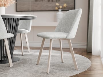 Jarlen Matstol - ljusgrå och beige - Möbler - Fåtölj & stolar - Matstol & köksstol