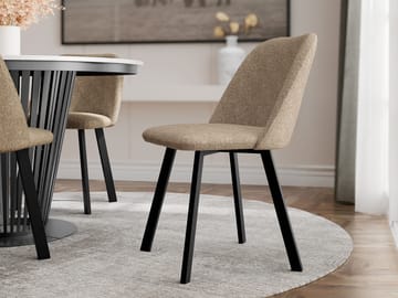 Jarlen Matstol - taupe och svart - Möbler - Fåtölj & stolar - Matstol & köksstol