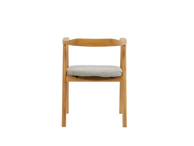 Jolie Matstol i trä med tygsits - Ek/Beige - Möbler - Fåtölj & stolar - Matstol & köksstol
