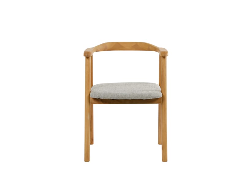 Jolie Matstol i trä med tygsits - Ek/Beige - Möbler - Fåtölj & stolar - Matstol & k öksstol