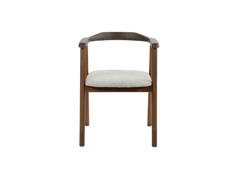 Jolie Matstol i trä med tygsits - Rökt ek/Beige - Möbler - Fåtölj & stolar - Matstol & köksstol