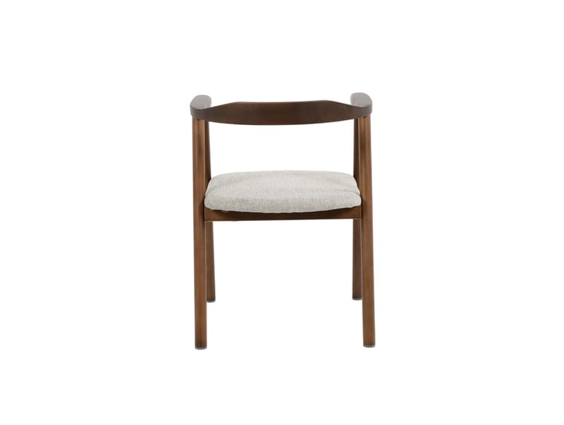 Jolie Matstol i trä med tygsits - Rökt ek/Beige - Möbler - Fåtölj & stolar - Matstol & köksstol