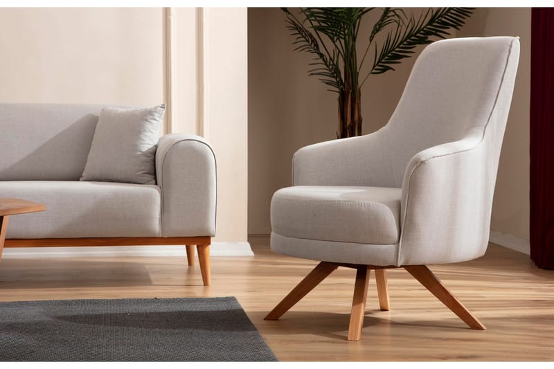 Kapri Fåtölj - Creme - Möbler - Fåtölj & stolar - Fåtölj