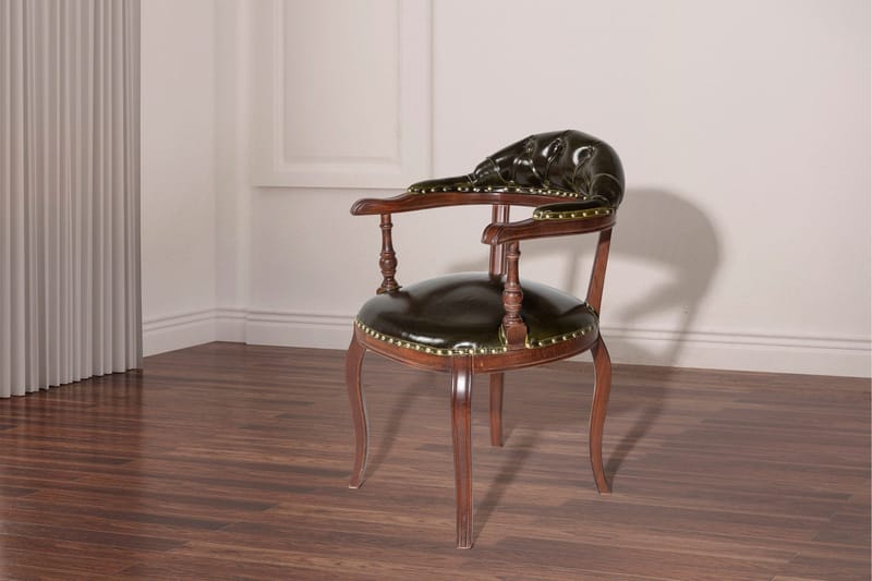 Albero Karmstol - Valnöt/Mörkgrön - Möbler - Fåtölj & stolar - Karmstol