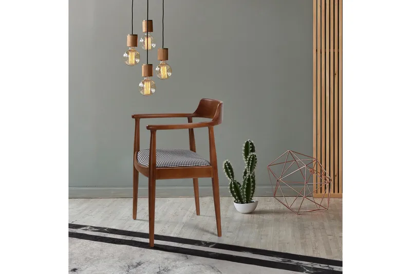 Albero Karmstol - Valnöt/Svart/Vit - Möbler - Fåtölj & stolar - Karmstol