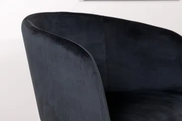 Berit Karmstol med Armstöd - Sammet/Svart - Möbler - Fåtölj & stolar - Karmstol