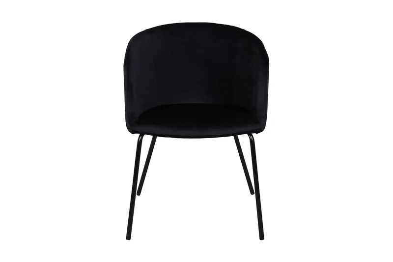 Berit Karmstol med Armstöd - Sammet/Svart - Möbler - Fåtölj & stolar - Karmstol