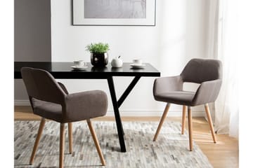 Chicago Stol Set Om 2 St - Brun - Möbler - Fåtölj & stolar - Karmstol