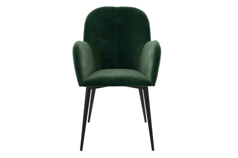 Fitz Karmstol Grön/Sammet - Dorel Home - Möbler - Fåtölj & stolar - Karmstol