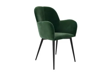 Fitz Karmstol Grön/Sammet - Dorel Home - Möbler - Fåtölj & stolar - Karmstol