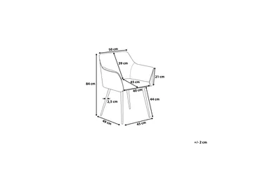 Jasmin Stol Set Om 2 St - Beige - Möbler - Fåtölj & stolar - Karmstol