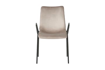 Jeffsy Matstol 2-pack - Sammet/Beigegrå - Möbler - Fåtölj & stolar - Karmstol