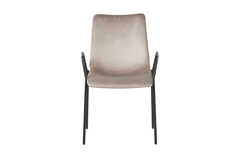 Jeffsy Matstol 2-pack - Sammet/Beigegrå - Möbler - Fåtölj & stolar - Karmstol