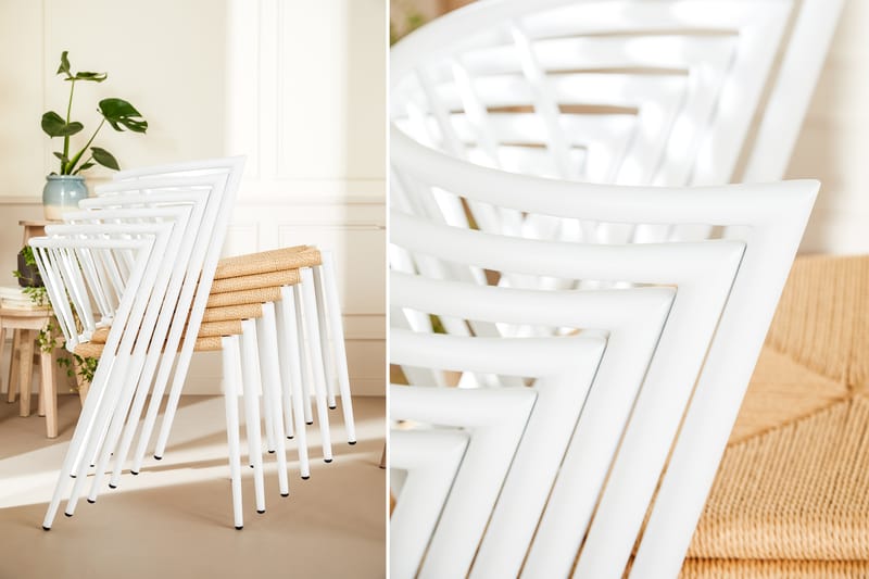 Köksstol Winston - Vit - Möbler - Fåtölj & stolar - Karmstol