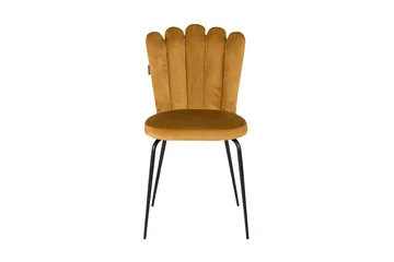 Limhamn Stol Sammet - Gul - Möbler - Fåtölj & stolar - Matstol & köksstol