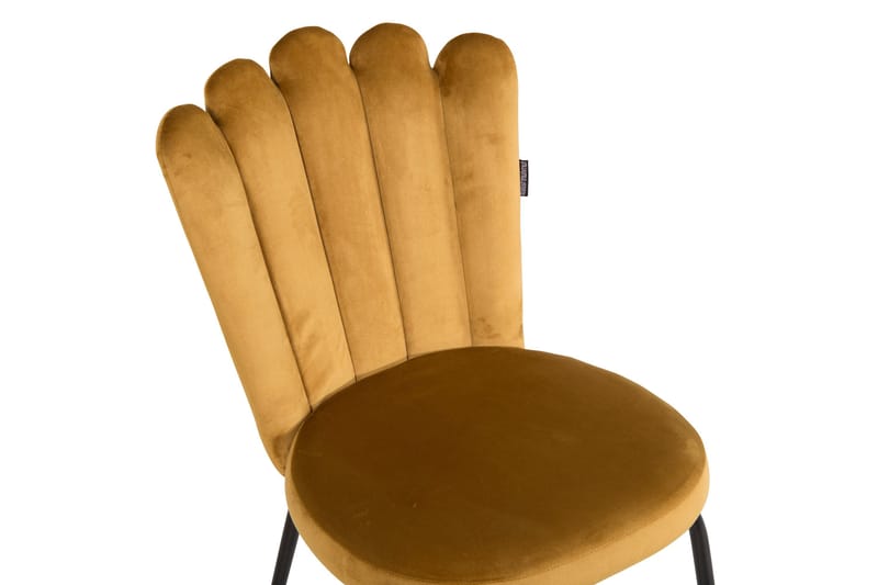 Limhamn Stol Sammet - Gul - Möbler - Fåtölj & stolar - Matstol & köksstol