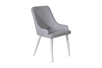 Plaza Matstol - Grå/Vit - Möbler - Fåtölj & stolar - Karmstol