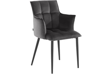 Sarielle Karmstol - Antracit - Möbler - Fåtölj & stolar - Karmstol