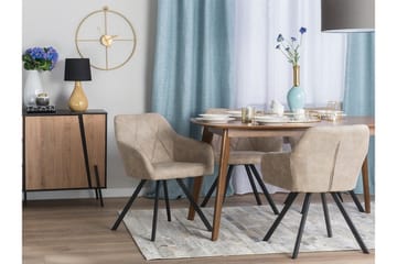 Stol Set Om 2 St Monee - Beige - Möbler - Fåtölj & stolar - Karmstol
