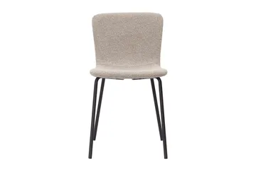Katy Matstol - Greige Bouclé / Metallben Svart - Möbler - Fåtölj & stolar - Matstol & köksstol
