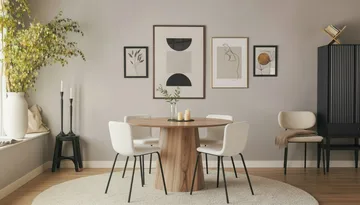 Katy Matstol - Vit Bouclé / Metallben Svart - Möbler - Fåtölj & stolar - Matstol & köksstol