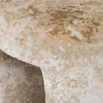 Klädd Pall Charlie 45 cm Rund - Beige - Möbler - Fåtölj & stolar - Pall & puff