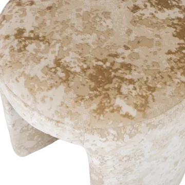 Klädd Pall Charlie 45 cm Rund - Beige - Möbler - Fåtölj & stolar - Pall & puff