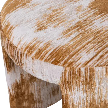 Klädd Pall Charlie 45 cm Rund - Karamell - Möbler - Fåtölj & stolar - Pall & puff